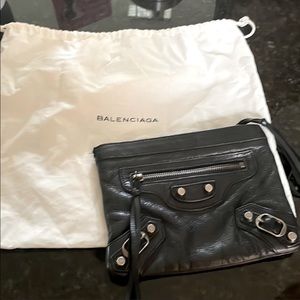 Balenciaga wristlet genuine